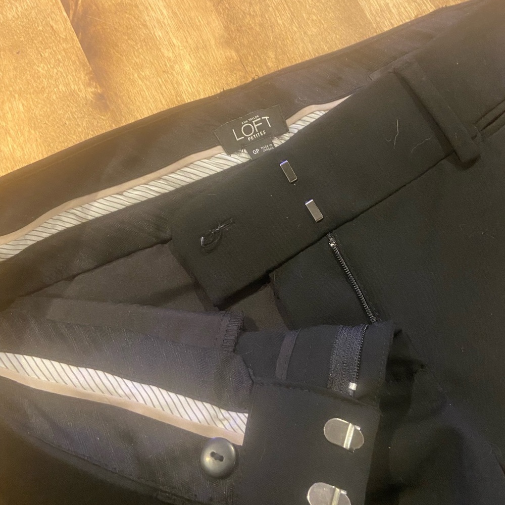 LOFT Black Petite Trousers - Picture 3 of 5